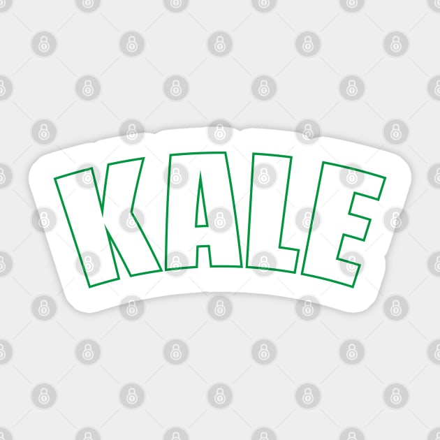 Kale Vegetable typography Sticker by AbstractA